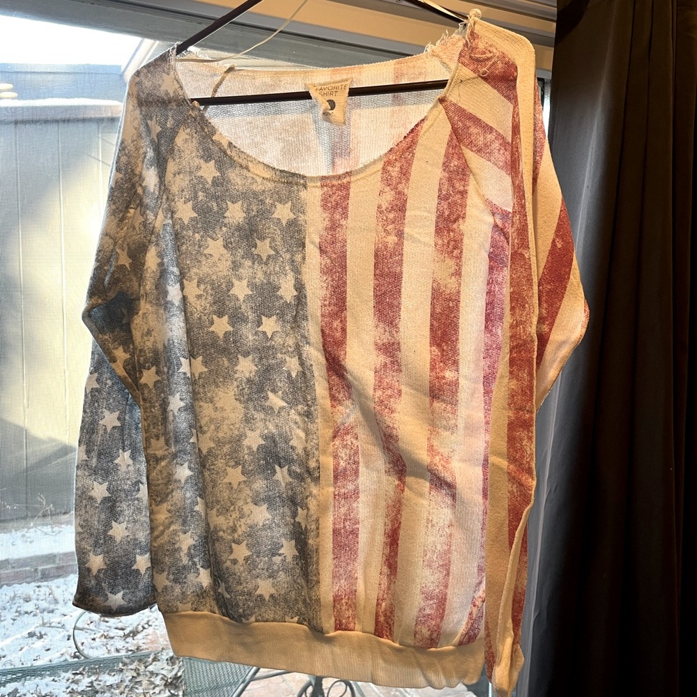 American flag sweater